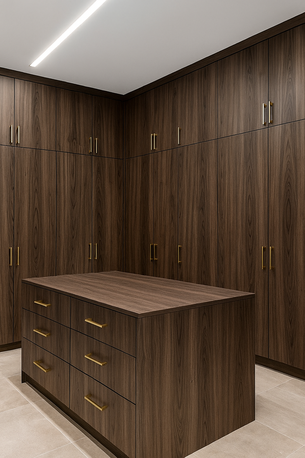 Walk in Closet using L30 Evening Notte